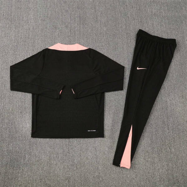 25/26 France Black Half Zipper Tracksuit - Image 5