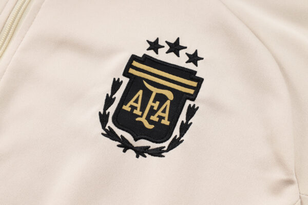 24/25 Argentina Beige Full Zipper Tracksuit - Image 4