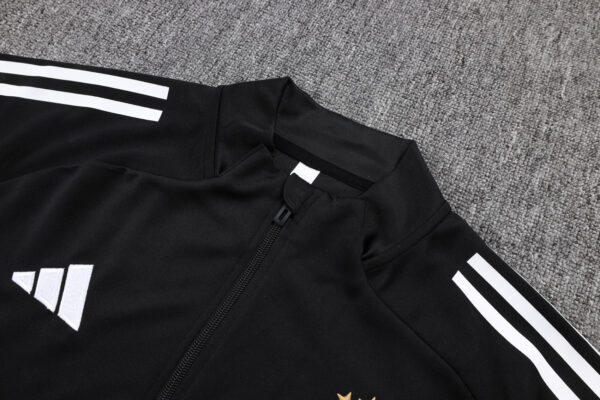 25/26 Argentina Black Full Zipper Tracksuit - Image 3