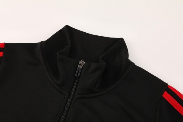 25/26 River Plate Black Full Zipper Tracksuit - Image 5