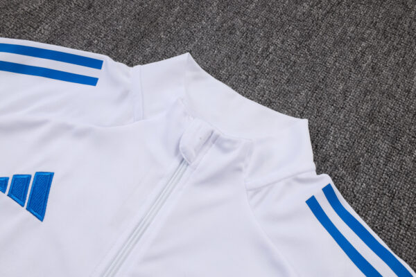 25/26 Real Madrid Blue Full Zipper Tracksuit - Image 3