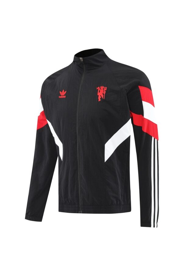 25 Manchester Untied Black Windbreaker