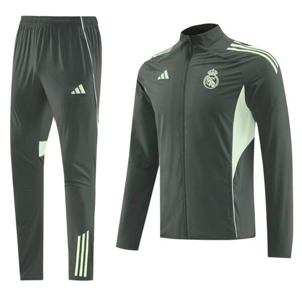 25/26 Real Madrid Light Green Windbreaker Set