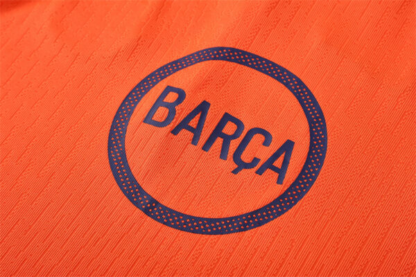 25/26 Barcelona T90 Orange Half Zipper Tracksuit - Image 4