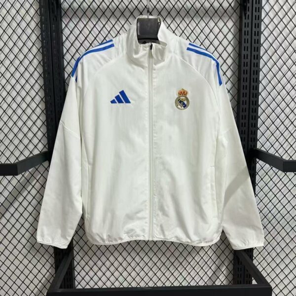 25 Real Madrid White Windbreaker - Image 2