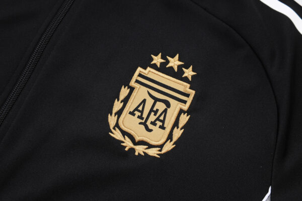 25/26 Argentina Black Full Zipper Tracksuit - Image 4