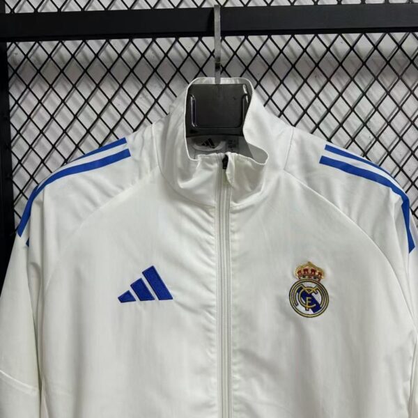 25 Real Madrid White Windbreaker - Image 3