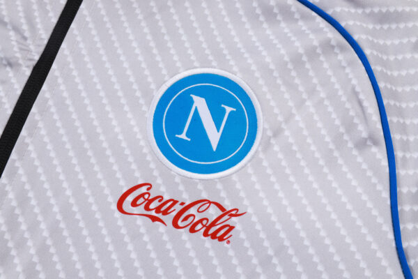 25/26 Napoli Light Gray Inkjet Full Zipper Tracksuit - Image 4