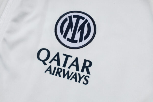 25/26 Inter Milan OFF White Full Zipper Tracksuit - Image 4