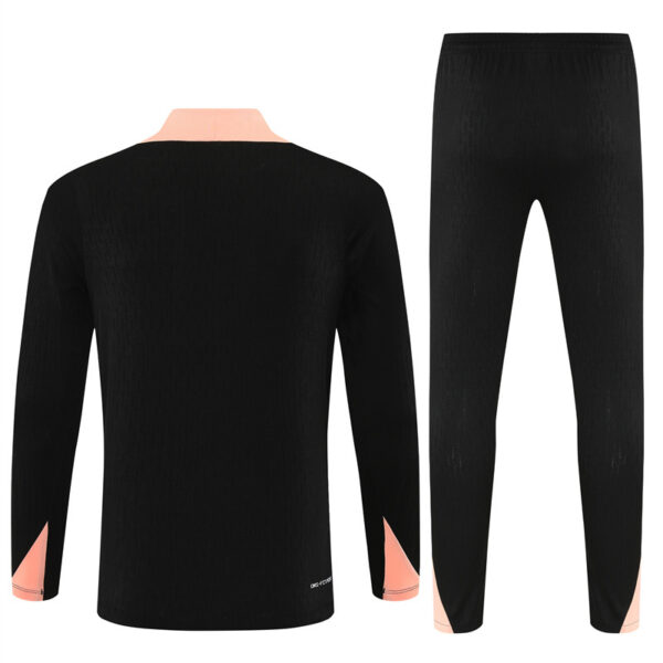 25/26 France Black Half Zipper Tracksuit - Image 6
