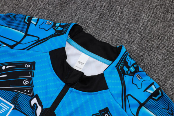 25/26 Napoli Blue Inkjet Full Zipper Tracksuit - Image 3