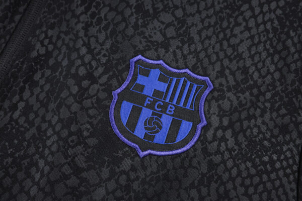 25/26 Fc Barcelona Labasa Black Full Zipper Tracksuit - Image 4