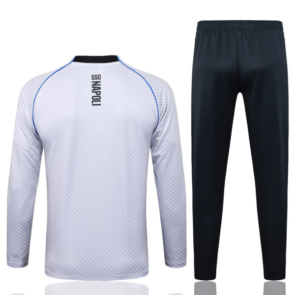 25/26 Napoli Light Gray Inkjet Full Zipper Tracksuit - Image 7