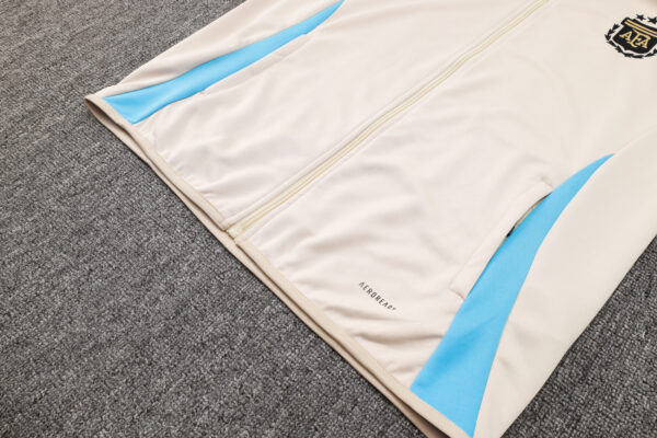 24/25 Argentina Beige Full Zipper Tracksuit - Image 6