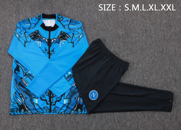 25/26 Napoli Blue Inkjet Full Zipper Tracksuit - Image 2