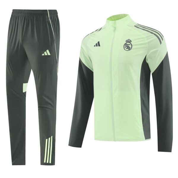 25/26 Real Madrid Light Green Windbreaker Set