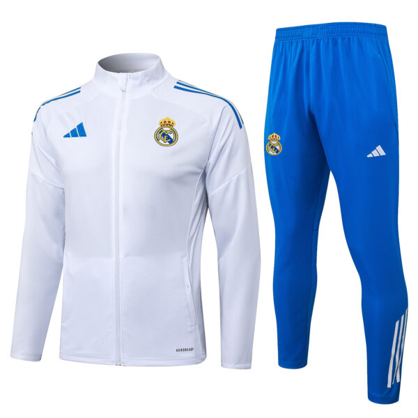 25/26 Real Madrid Blue Full Zipper Tracksuit