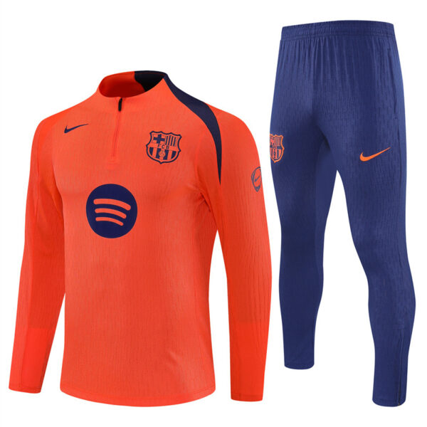 25/26 Barcelona T90 Orange Half Zipper Tracksuit