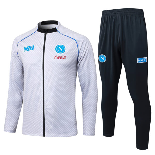 25/26 Napoli Light Gray Inkjet Full Zipper Tracksuit