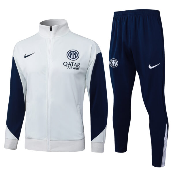25/26 Inter Milan OFF White Full Zipper Tracksuit