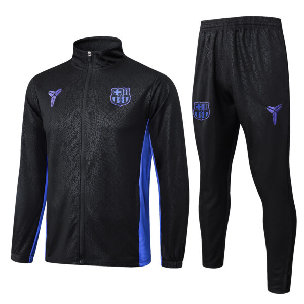 25/26 Fc Barcelona Labasa Black Full Zipper Tracksuit