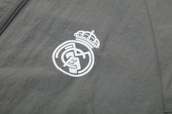 25 Real Madrid Gray Windbreaker - Image 4