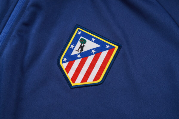 25/26 Atletico Madrid Blue Full Zipper Tracksuit - Image 4