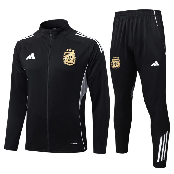 25/26 Argentina Black Full Zipper Tracksuit