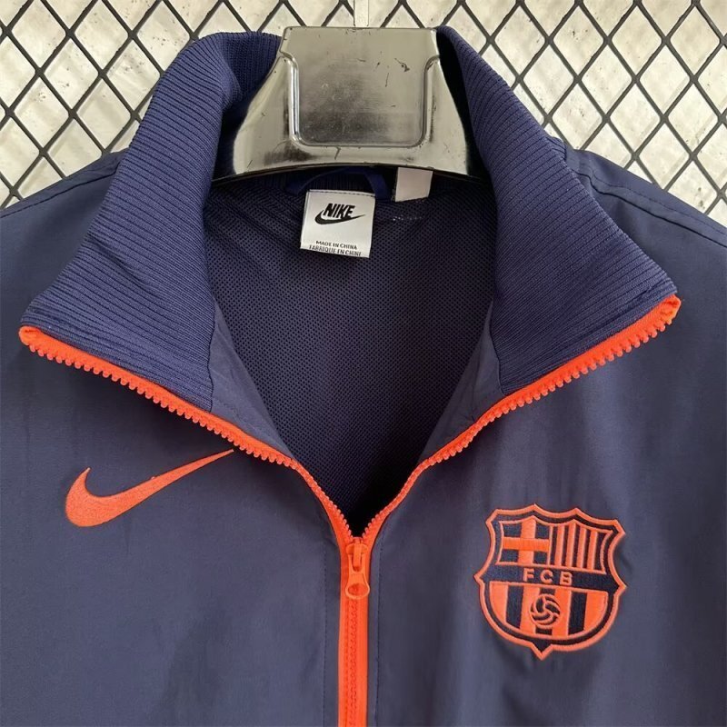 25 Fc Barcelona Blue Windbreaker - Image 3
