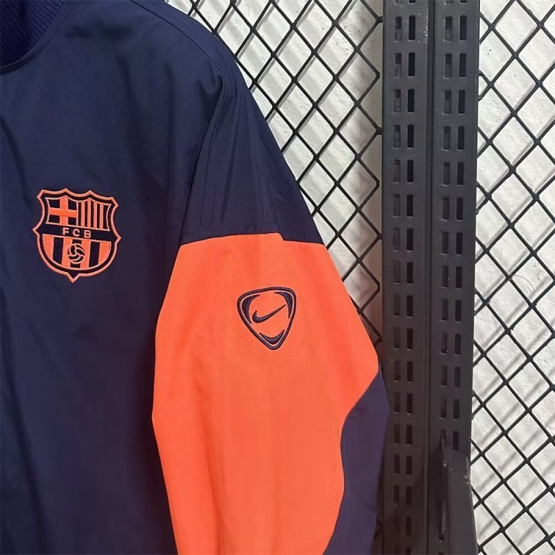 25 Fc Barcelona Blue Windbreaker - Image 4