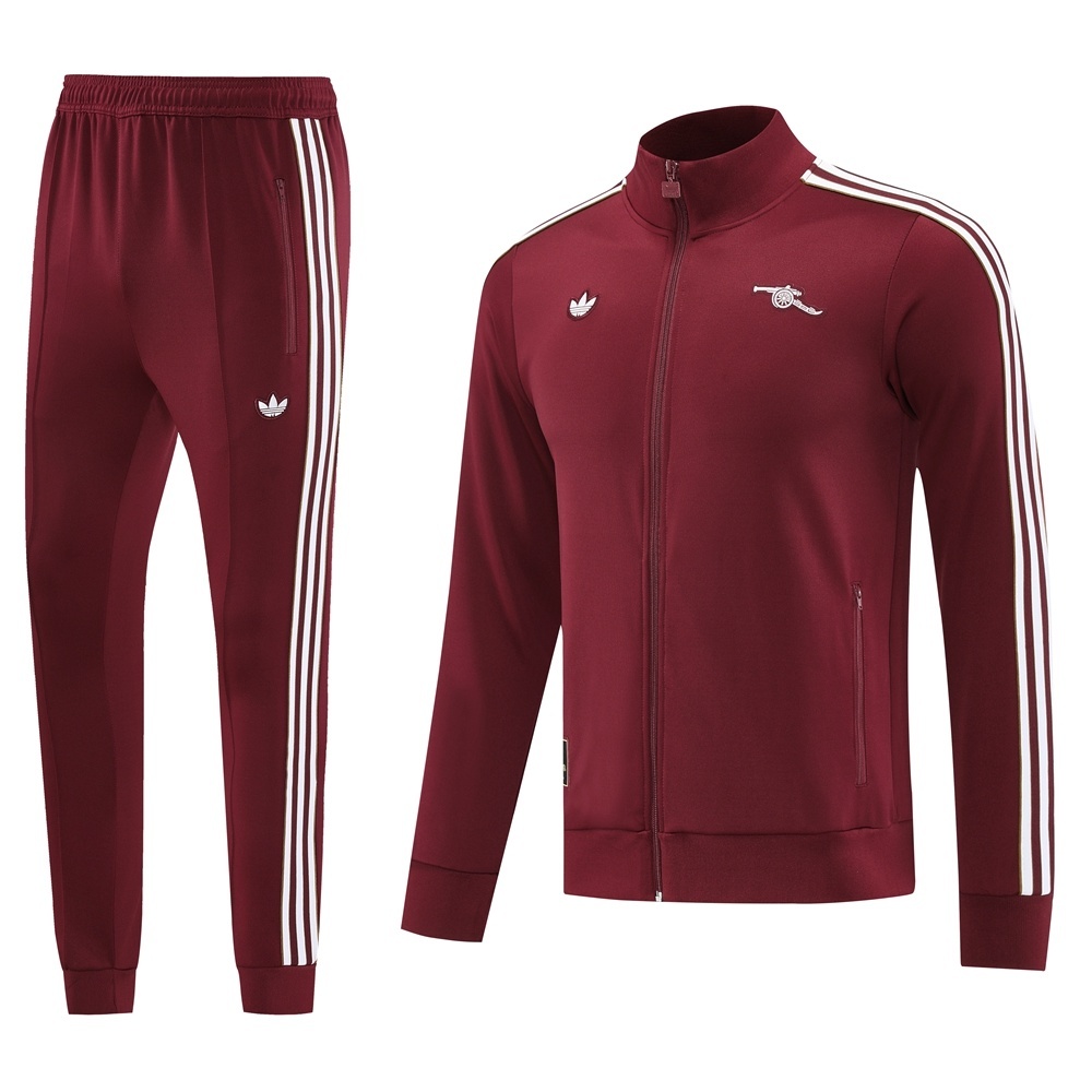 25/26 Arsenal Maroon Set Full Zipper