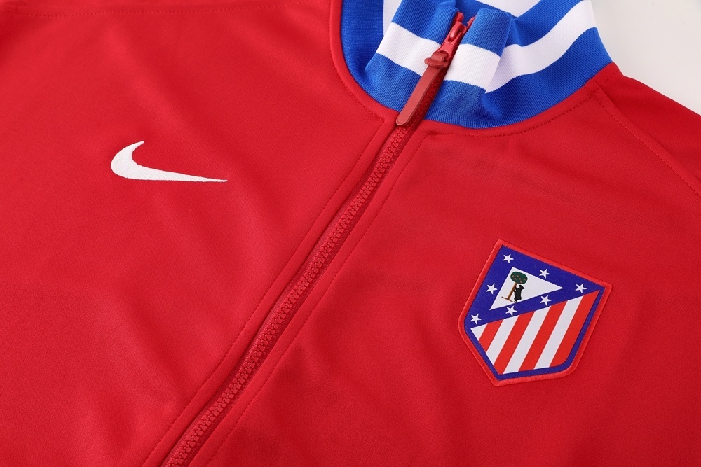25/26 Atletico Madrid Red Full Zipper Tracksuit - Image 3
