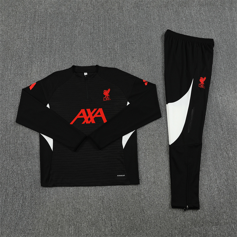 25/26 LVP Black Half Zipper Tracksuit - Image 2