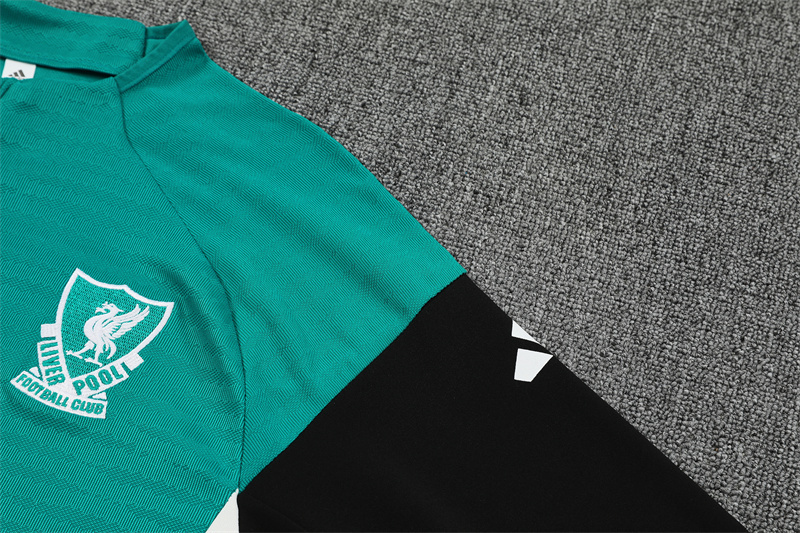 25/26 Real Madrid Green Half Zipper Tracksuit - Image 5