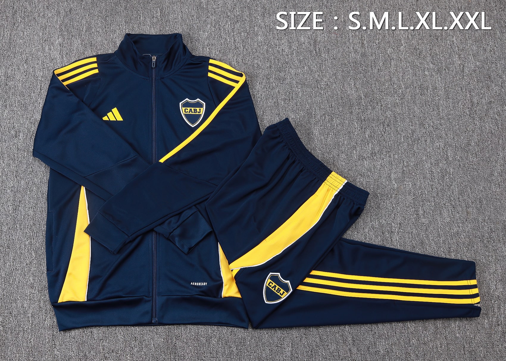 25/26 Boca Juniors Royal Blue Full Zipper Tracksuit - Image 2
