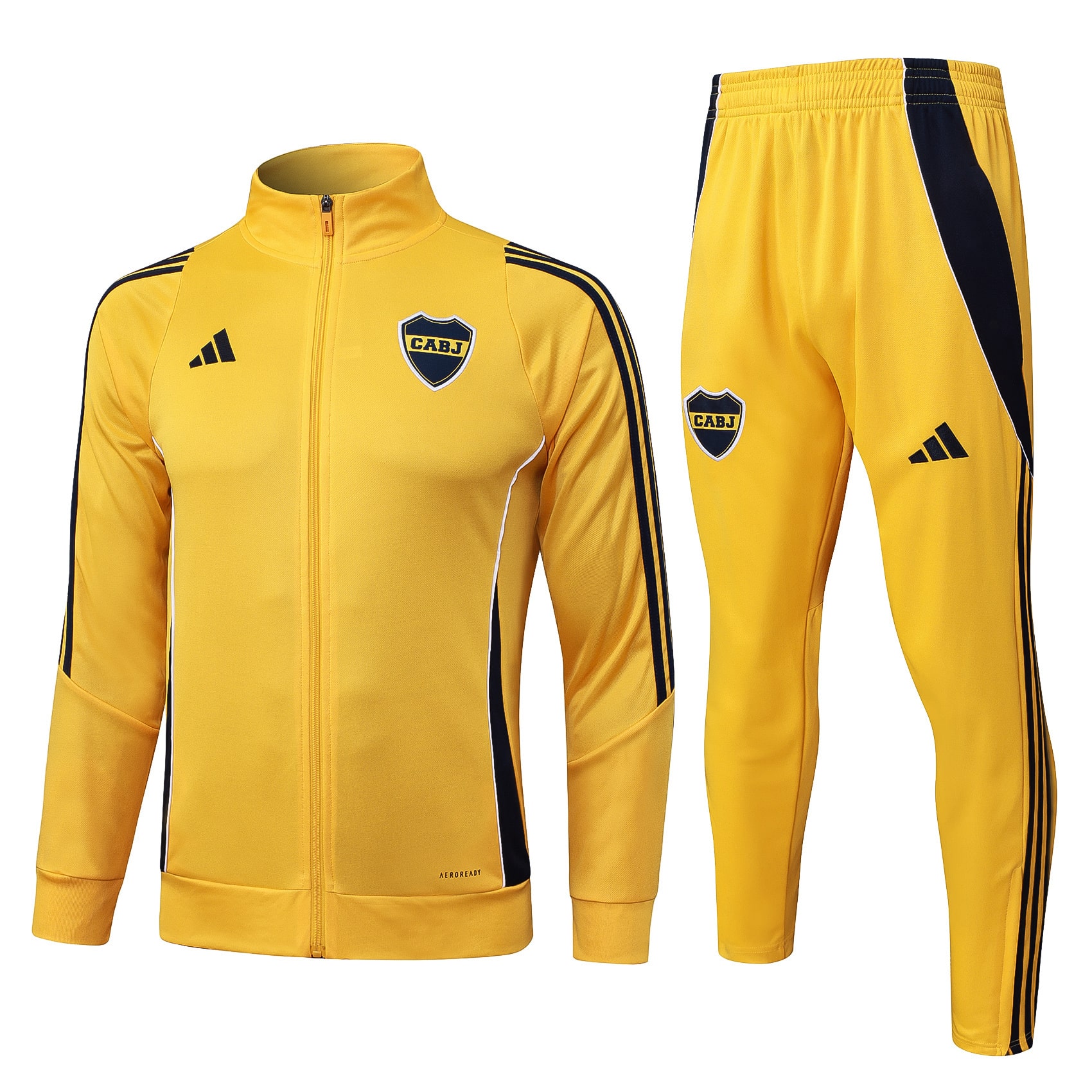25/26 Boca Juniors Yellow Full Zipper Tracksuit