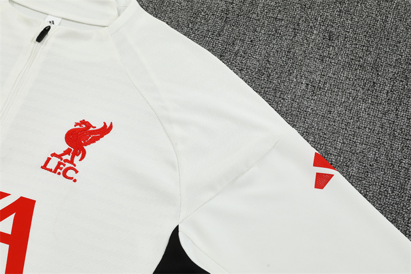 25/26 LVP White Half Zipper Tracksuit - Image 5
