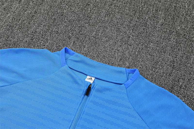 25/26 Real Madrid Light Blue Half Zipper Tracksuit - Image 5