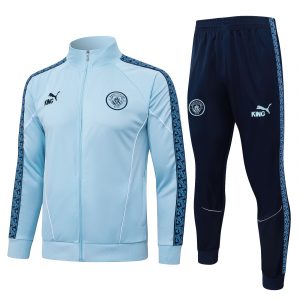 25/26 Manchester City Ligh Blue Webbing Style Tracksuit