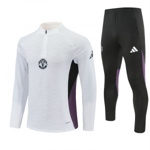 25/26 Manchester United White Training Tracksuit