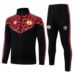 25/26 Manchester United Red Black Tracksuit