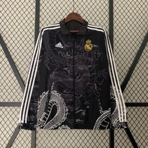 Real Madrid reversible two sides Dragon & Black Jacket 2024