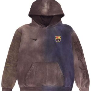 Nike FC Barcelona x Cactus Jack Split-Dye Crest Hoodie ‘Brown’